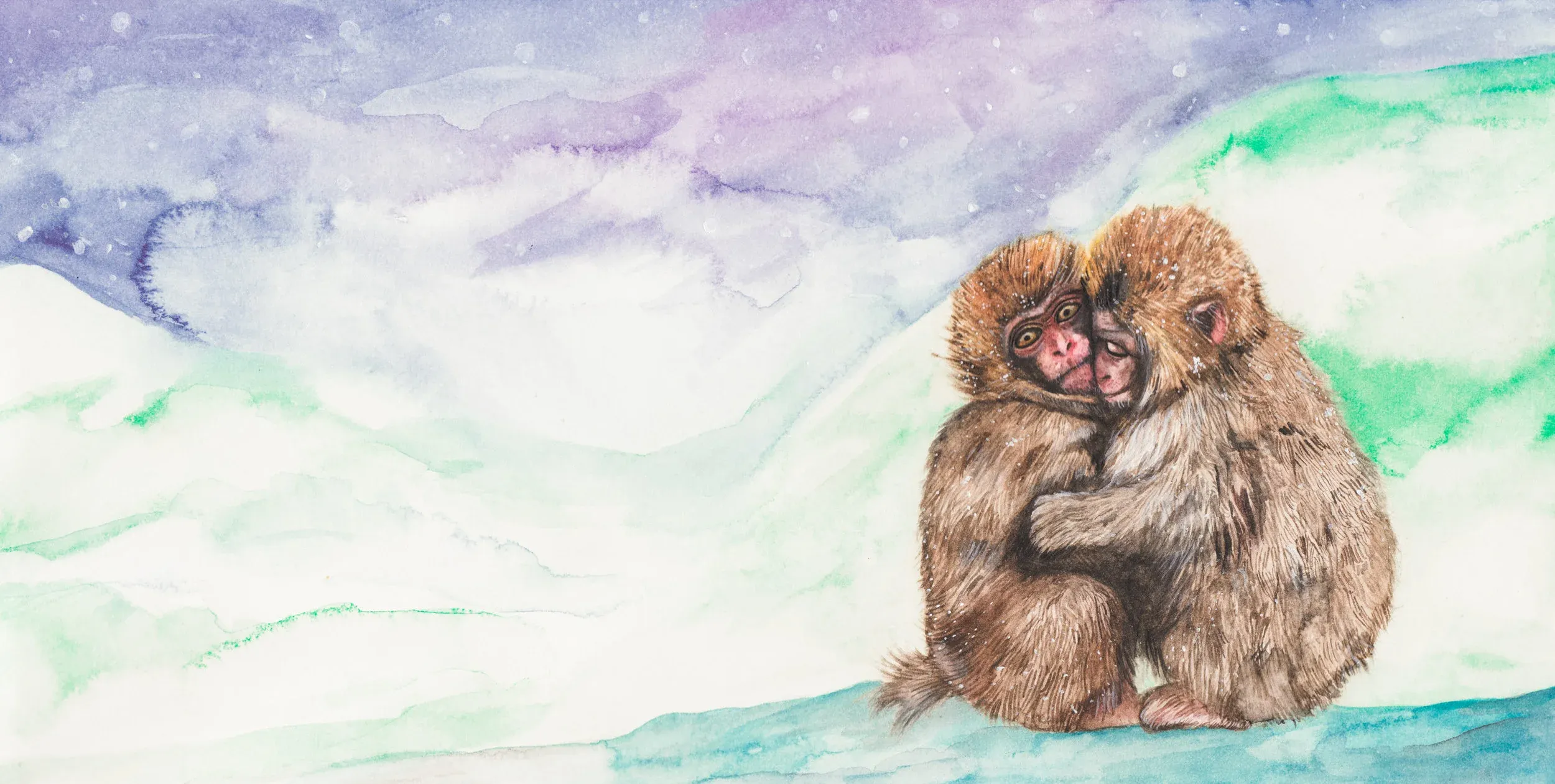 If we were arctic monkeys, In a frigid, icy, storm, We’d nestle our bodies close, To keep each other warm.